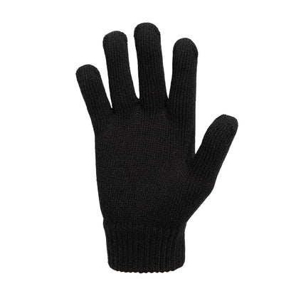 Black - Back - Slazenger Childrens-Kids Winter Gloves