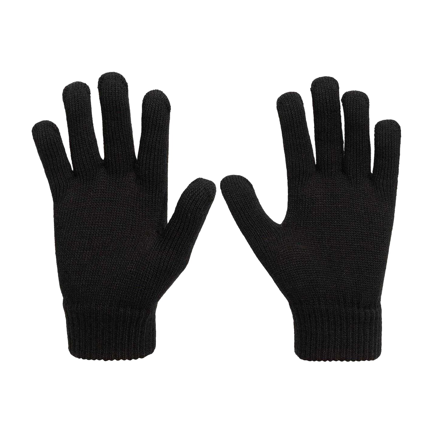 Black - Side - Slazenger Childrens-Kids Winter Gloves