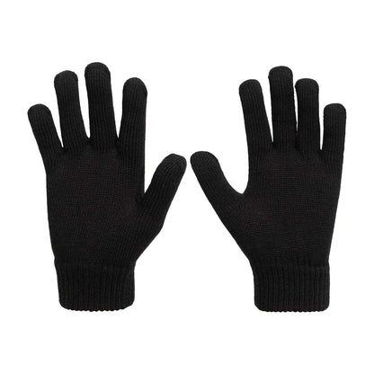 Black - Side - Slazenger Childrens-Kids Winter Gloves