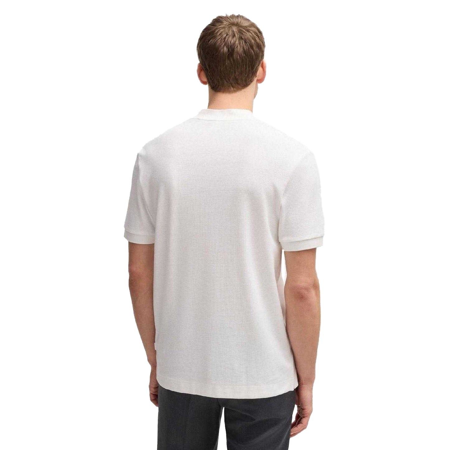 White - Back - Boss Mens Polo Shirt
