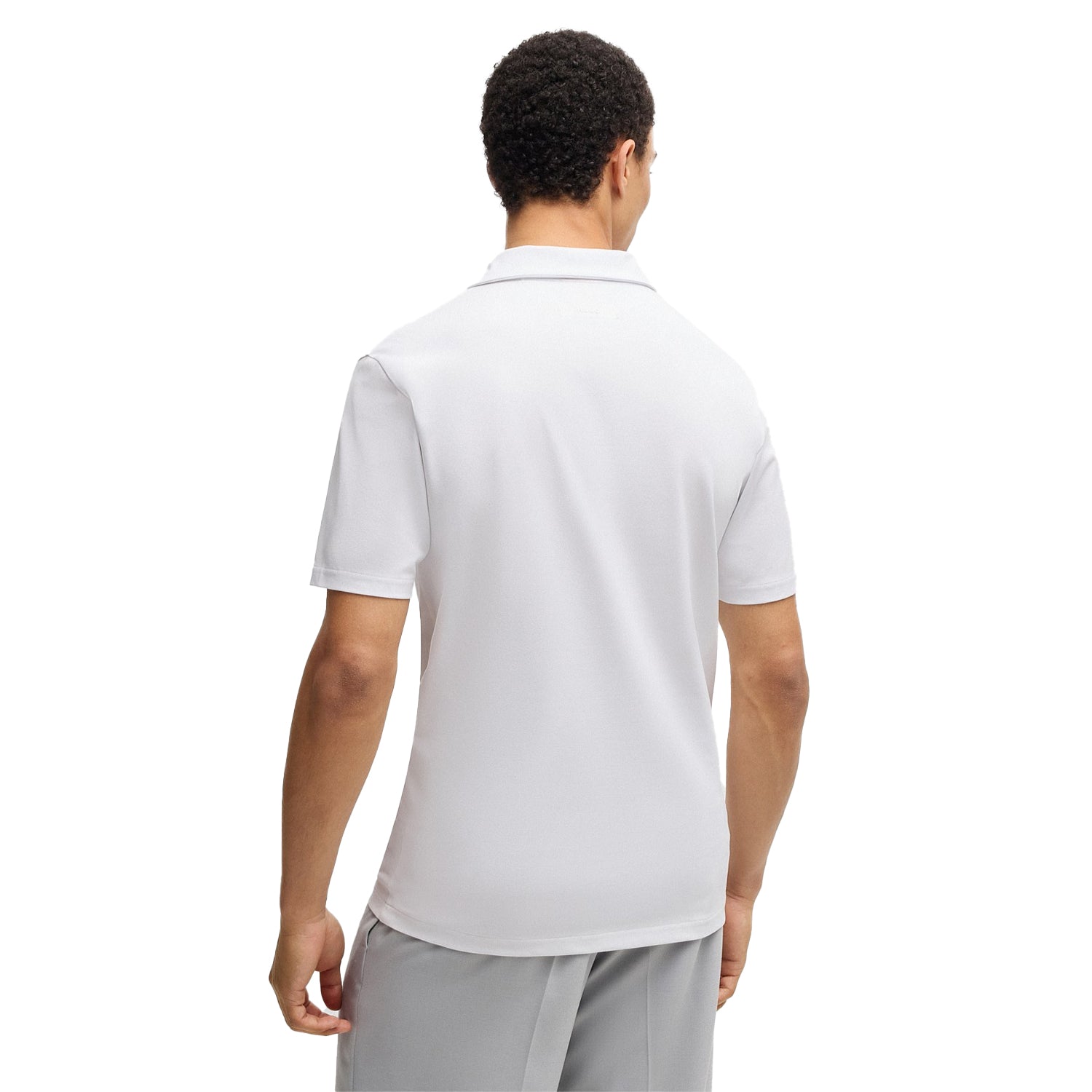 White - Back - Hugo Mens Dimerspolo Polo Shirt