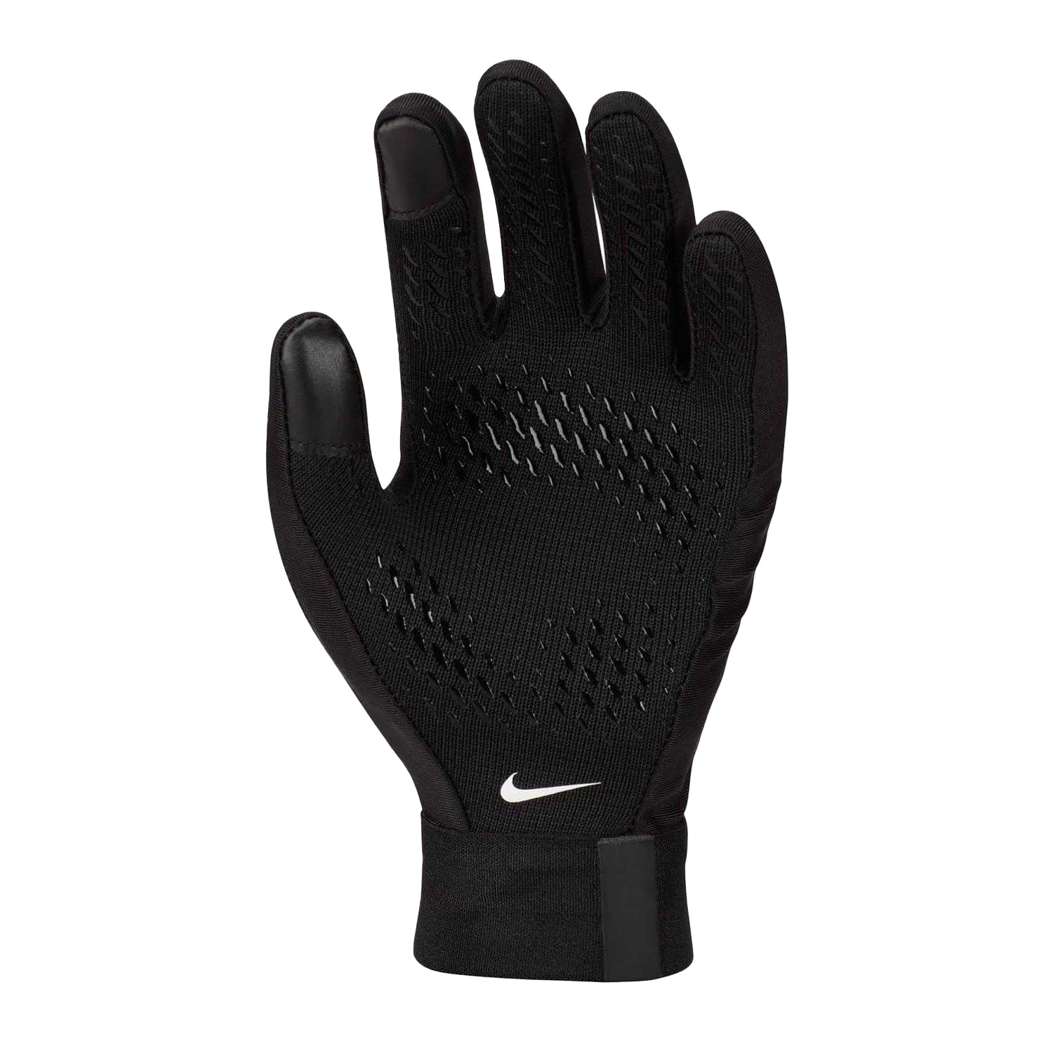 Black-White - Back - Nike Childrens-Kids Therma Fit Training Gloves
