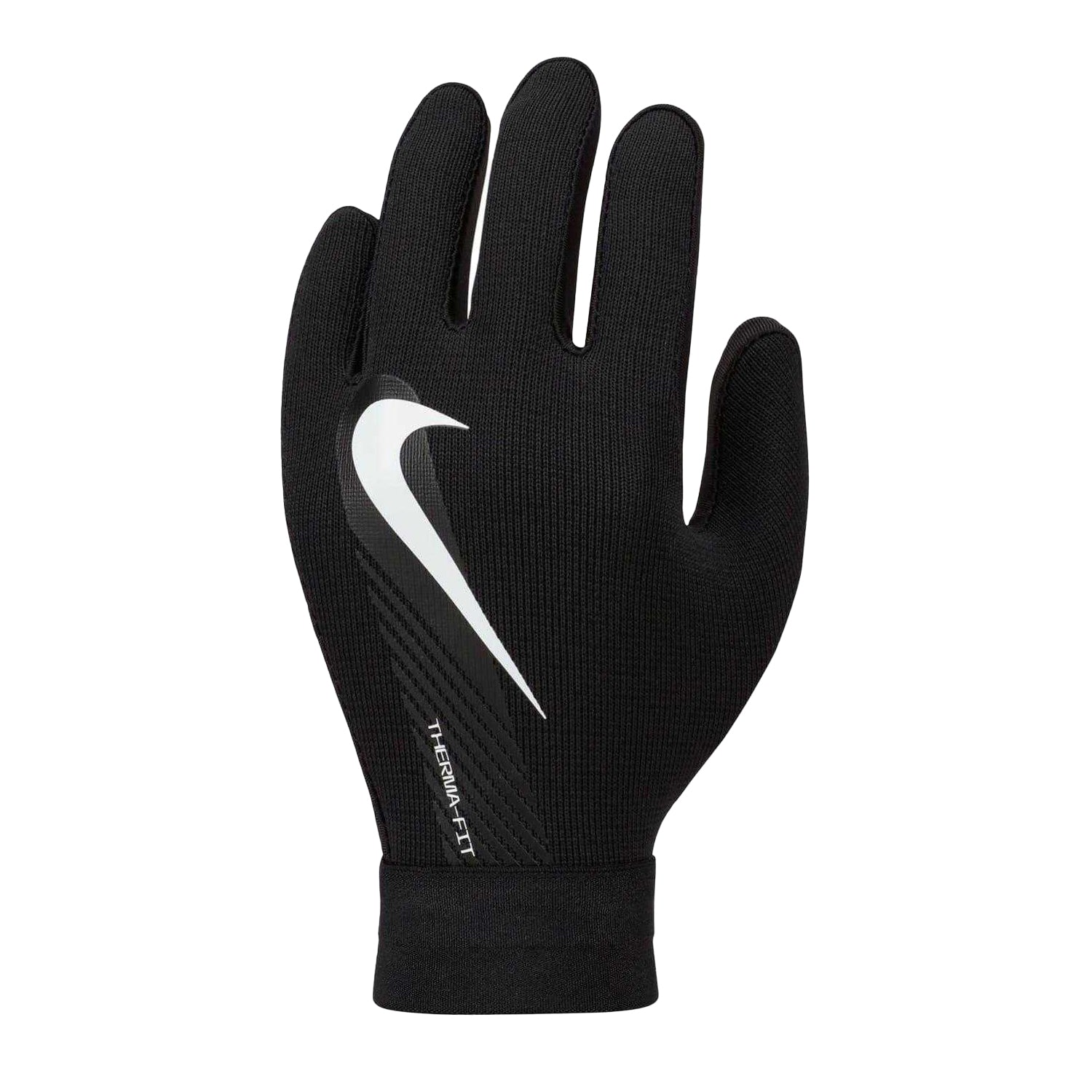 Black-White - Front - Nike Childrens-Kids Therma Fit Training Gloves