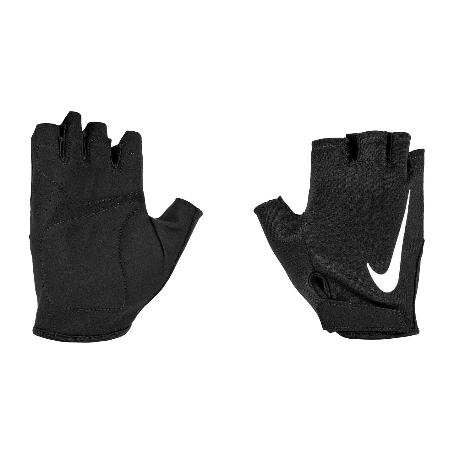 Black-White - Side - Nike Unisex Adult Essential Gym Weightlifting Gloves