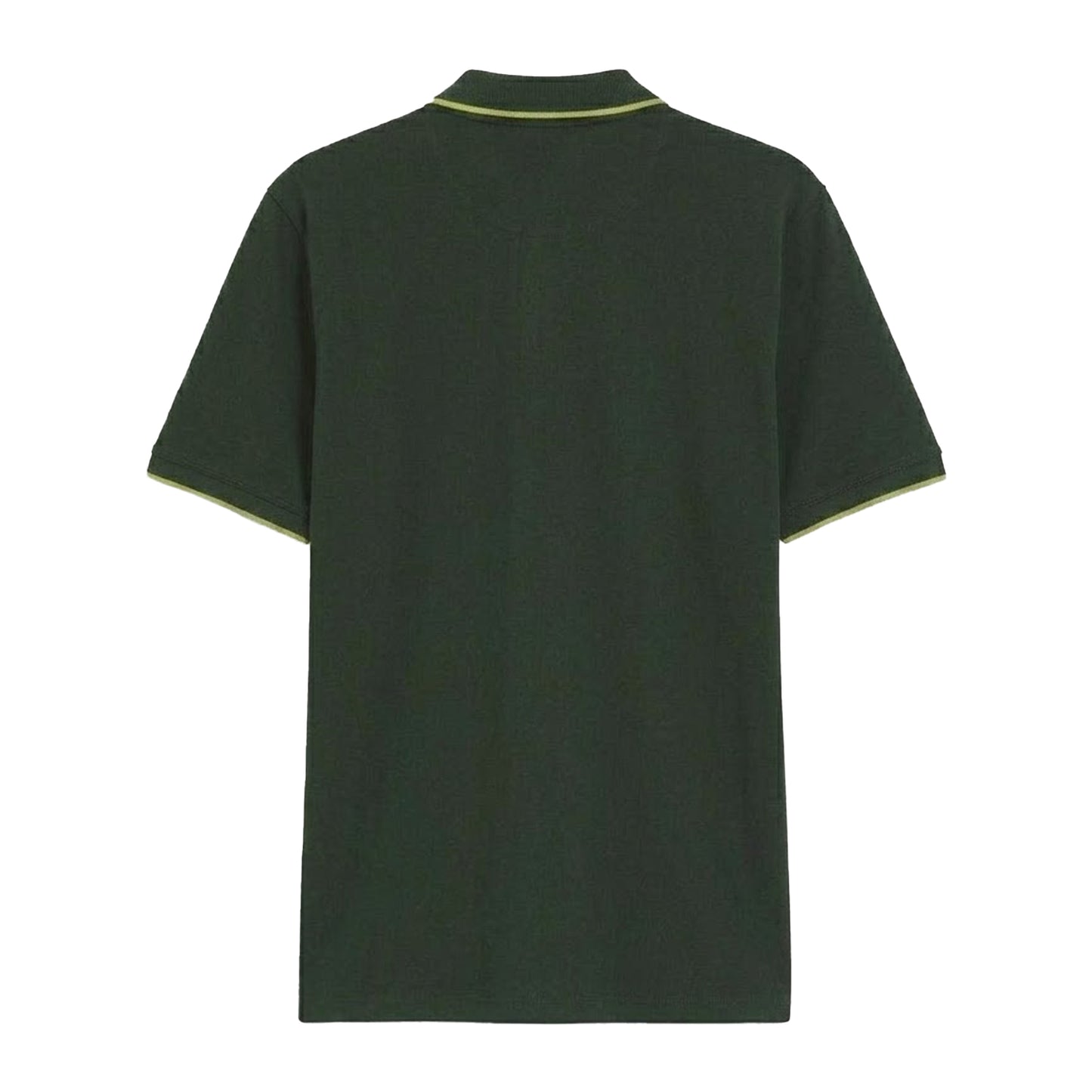Green - Back - Hugo Mens Embroidered Logo Cotton Pique Short-Sleeved Polo Shirt