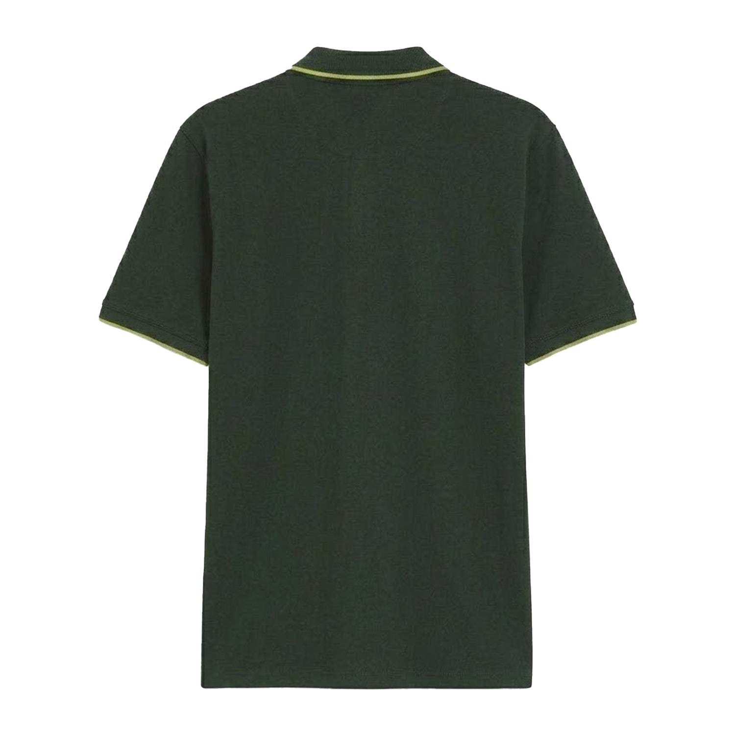 Green - Back - Hugo Mens Embroidered Logo Cotton Pique Short-Sleeved Polo Shirt