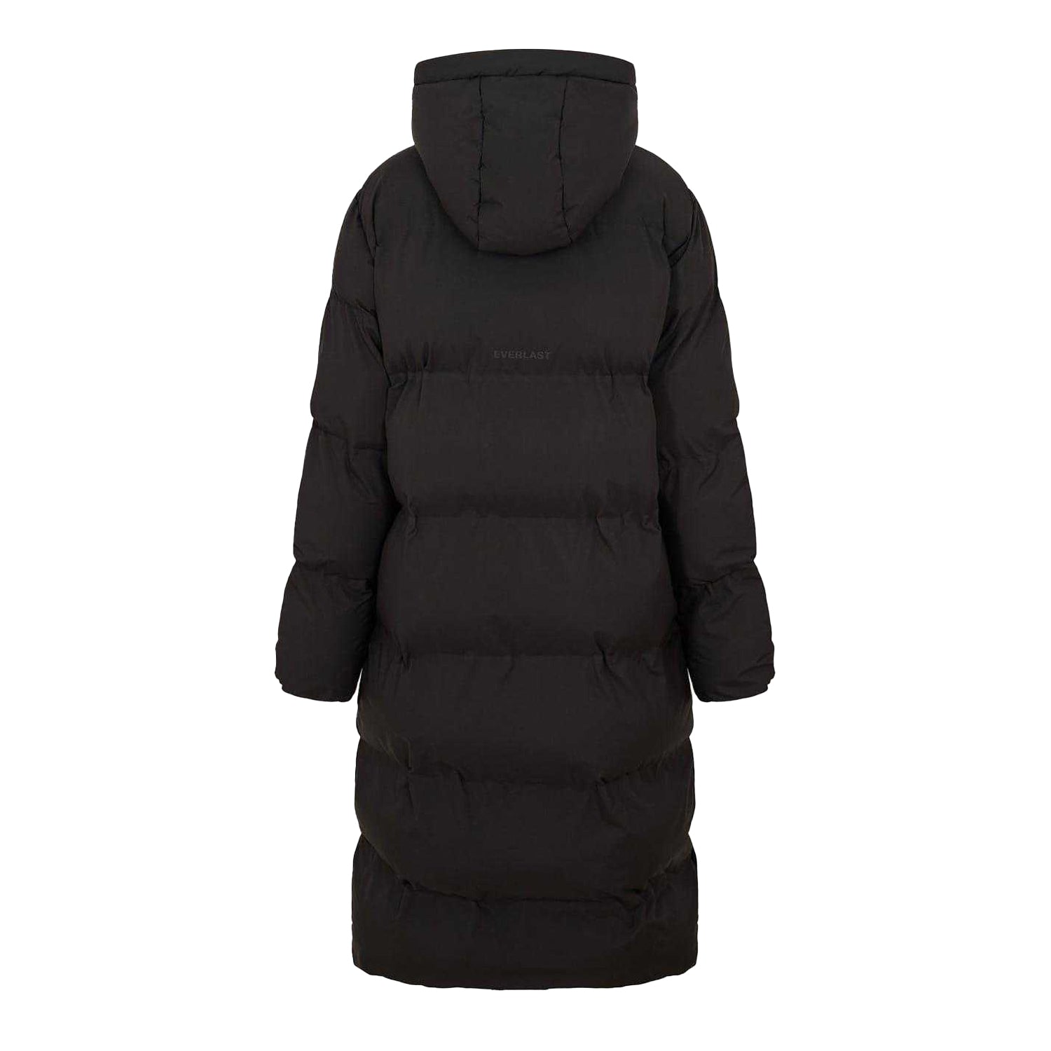 Black - Back - Everlast Womens-Ladies Puffer Jacket
