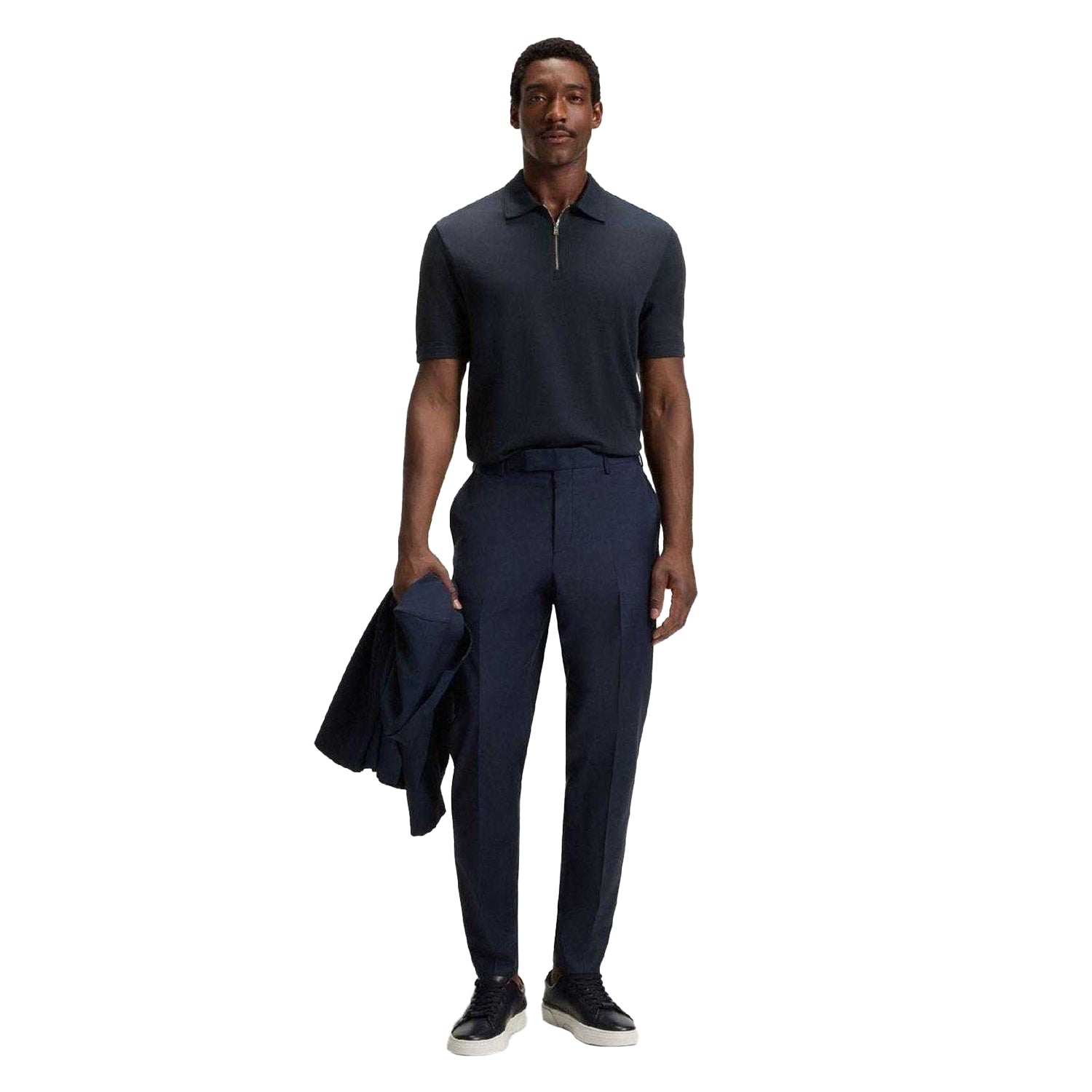 Dark Blue - Lifestyle - Boss Mens Paras 57 Polo Shirt