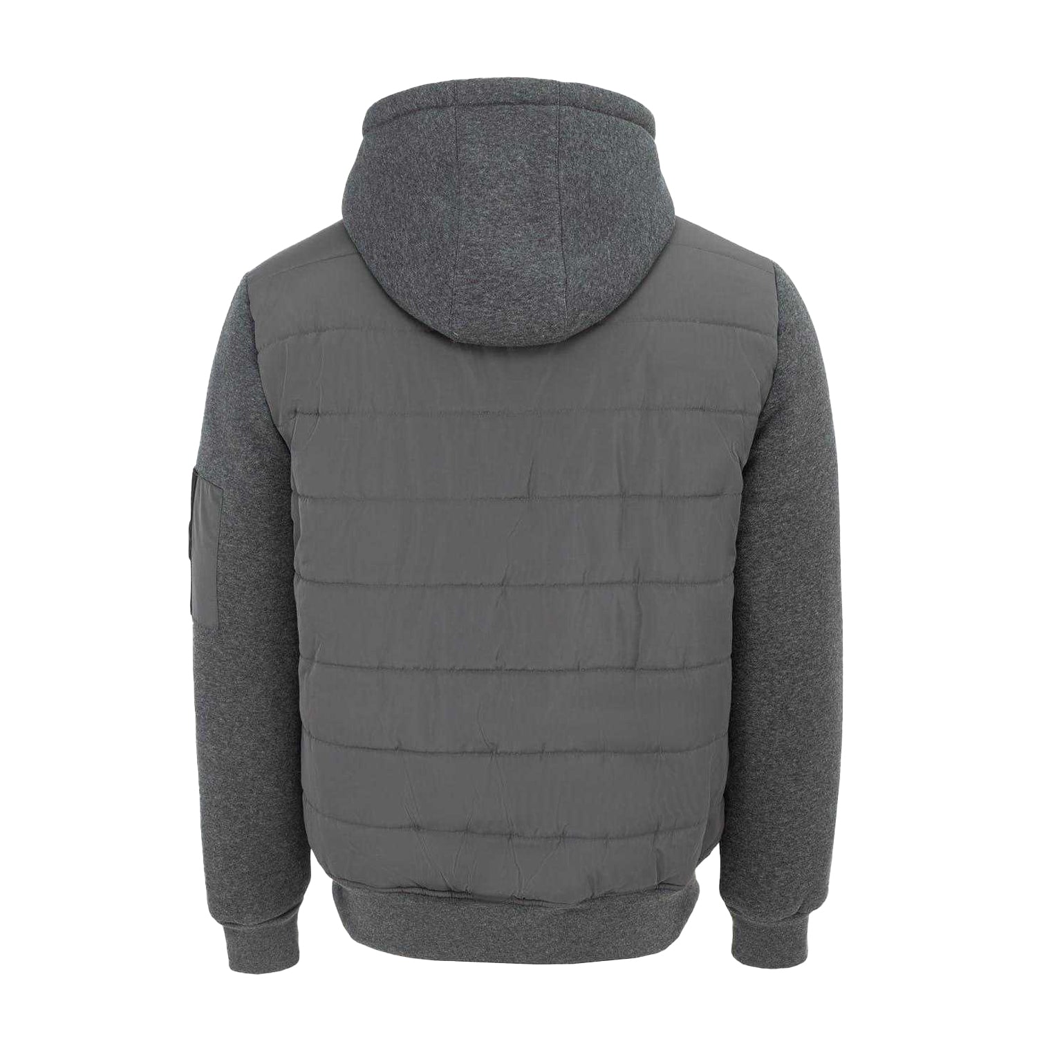 Charcoal - Back - Firetrap Mens Polyester Long-Sleeved Hybrid Jacket