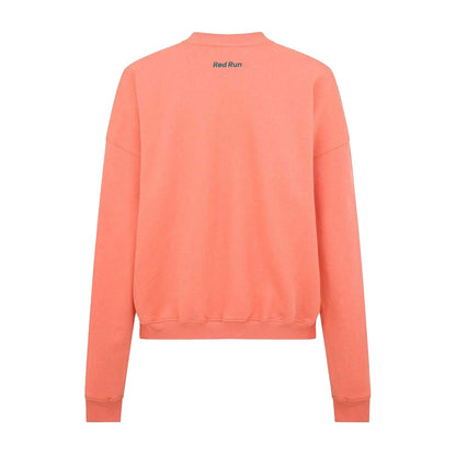 Salmon Print - Back - Red Run Womens-Ladies Sweatshirt
