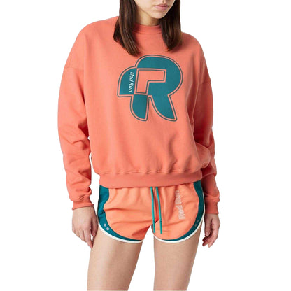 Salmon Print - Side - Red Run Womens-Ladies Sweatshirt