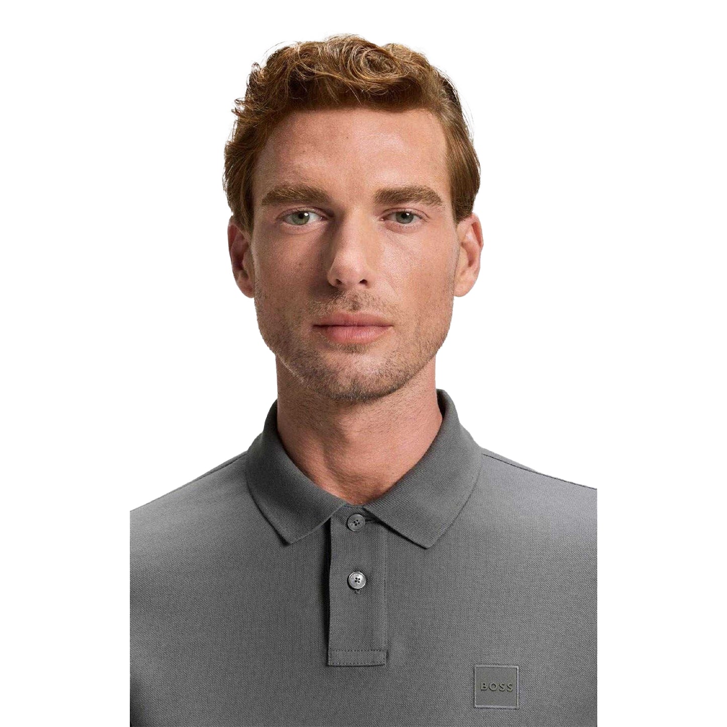 Grey - Lifestyle - Boss Mens Passerby Slim Long-Sleeved Polo Shirt