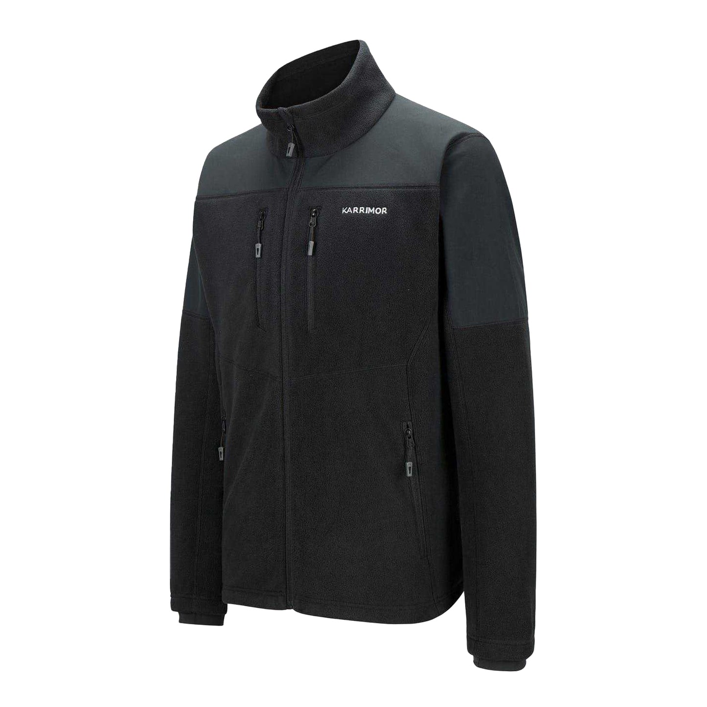 Black - Side - Karrimor Mens Windproof Fleece Jacket