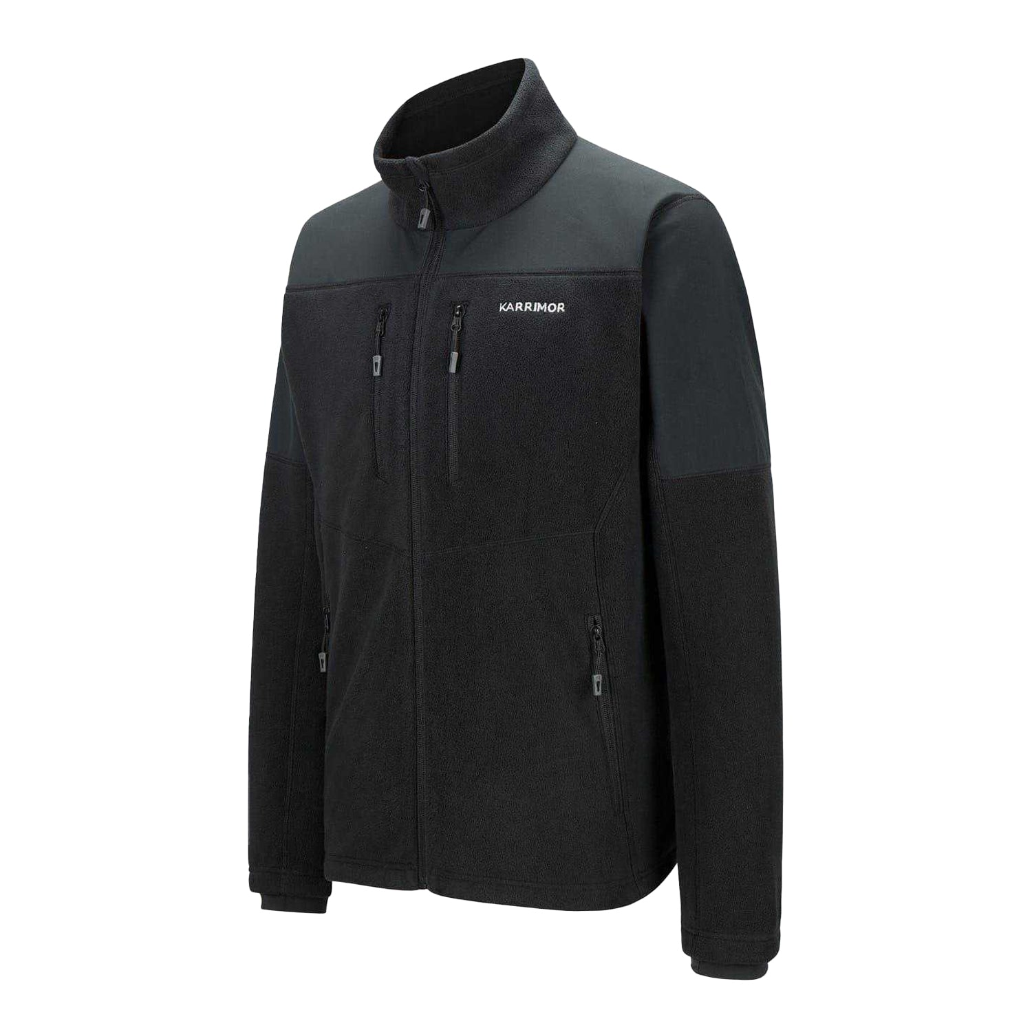 Black - Side - Karrimor Mens Windproof Fleece Jacket