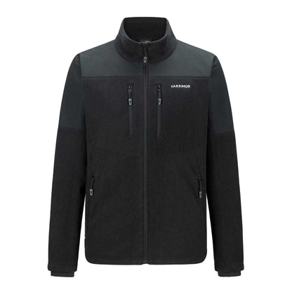 Black - Front - Karrimor Mens Windproof Fleece Jacket