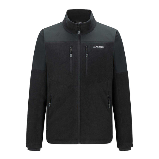 Black - Front - Karrimor Mens Windproof Fleece Jacket