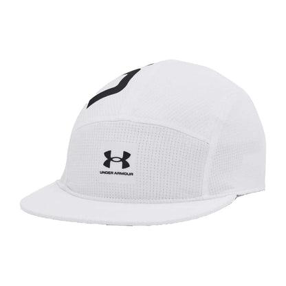 White - Front - Under Armour Mens Armourvent Logo Running Cap