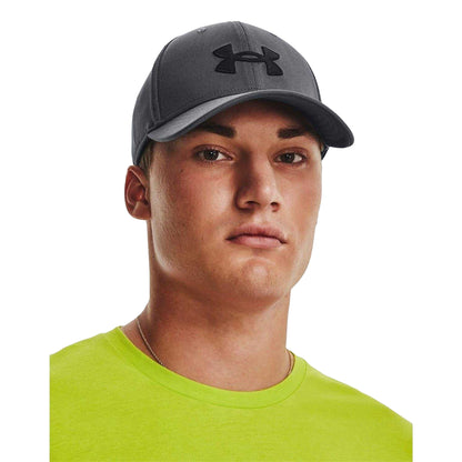 Pitch Grey - Side - Under Armour Mens Blitzing Logo Sport Baseball Cap