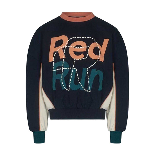 Navy - Front - Red Run Unisex Adult Lightweight Sweatshirt
