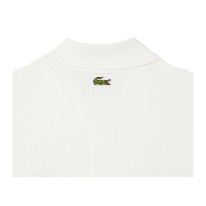 Cream - Side - Lacoste Mens L.12.12 Organic Cotton Short-Sleeved Polo Shirt