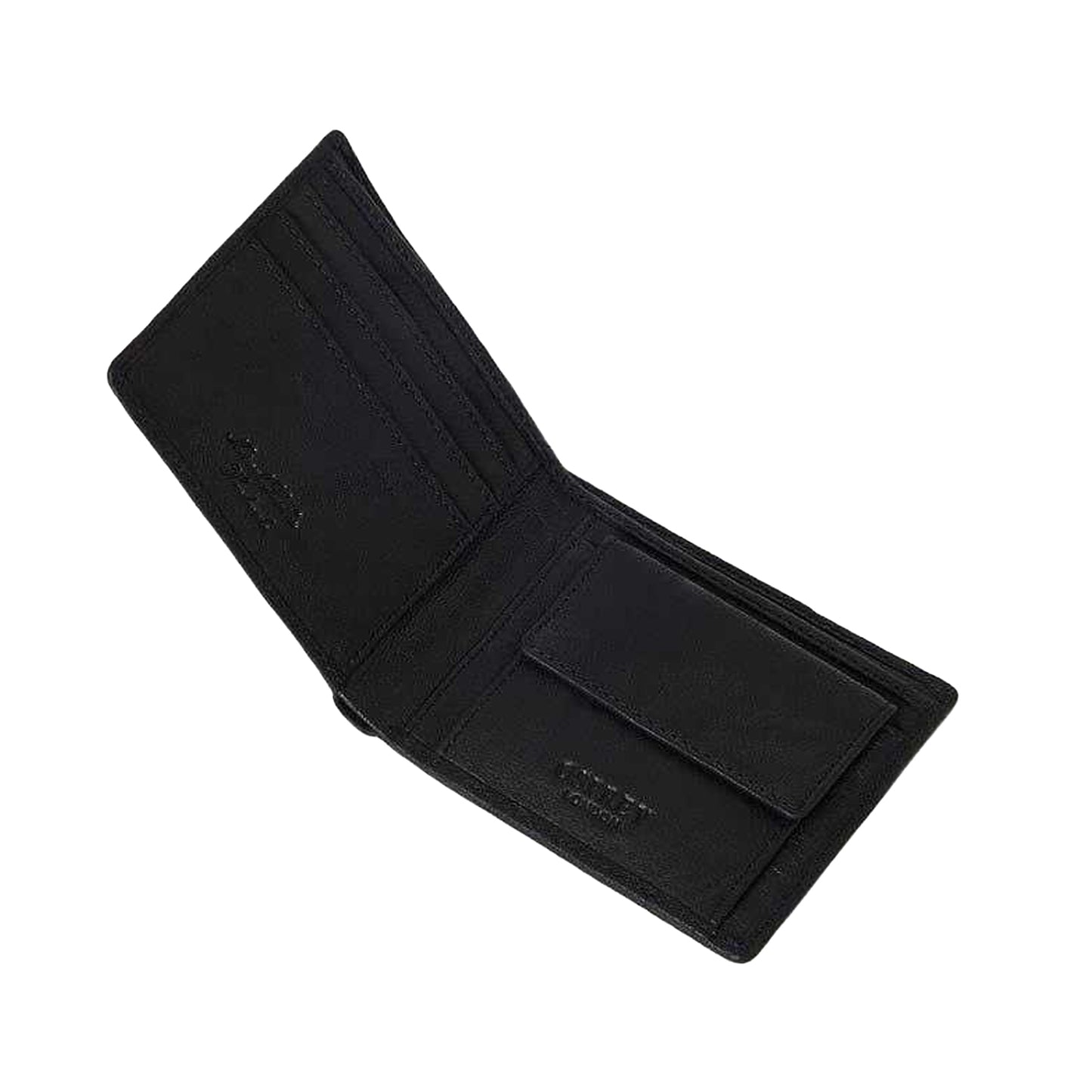 Black - Back - Osprey Barker Logo Leather Wallet