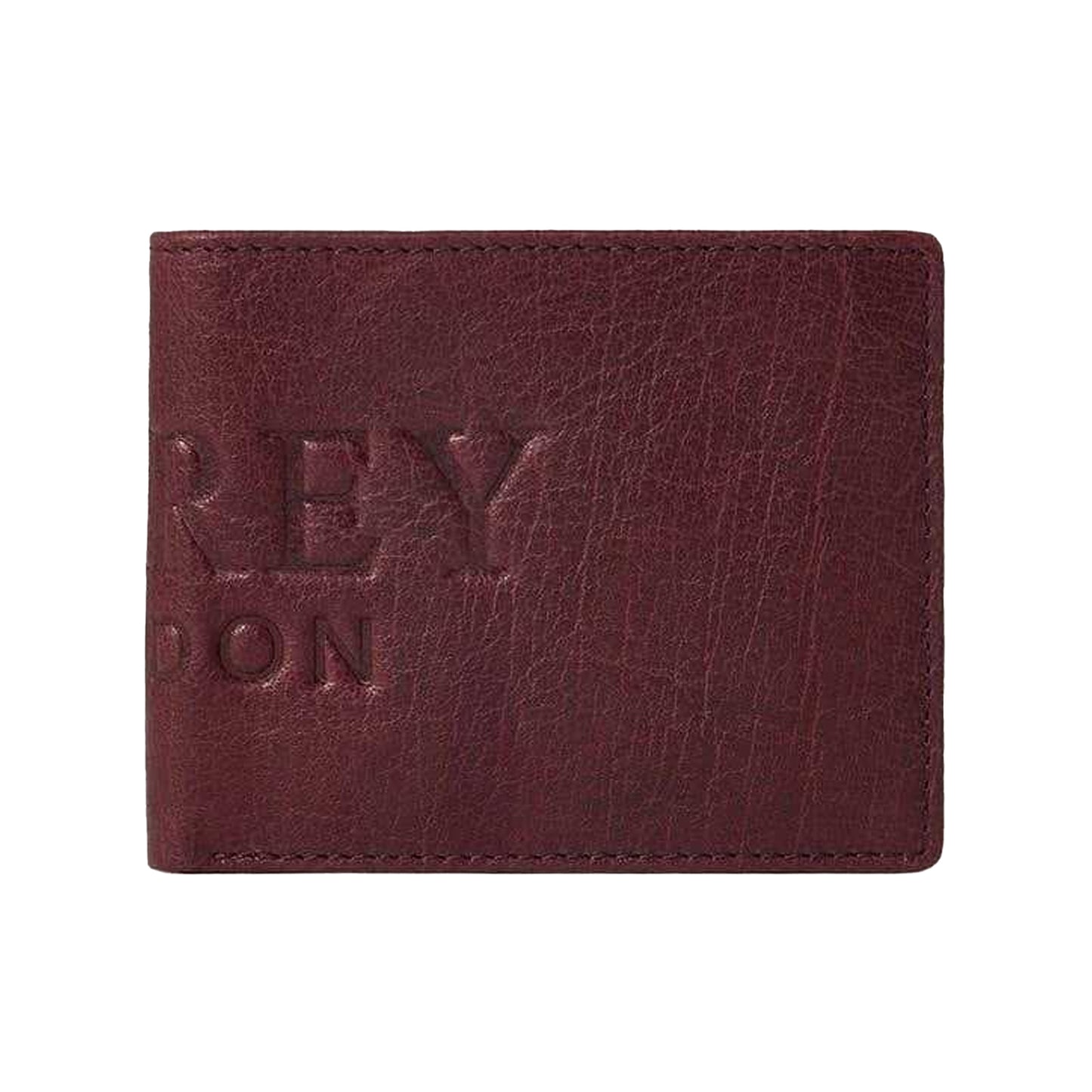 Bordeaux - Front - Osprey Barker Bi-Fold Leather Everyday Wallet
