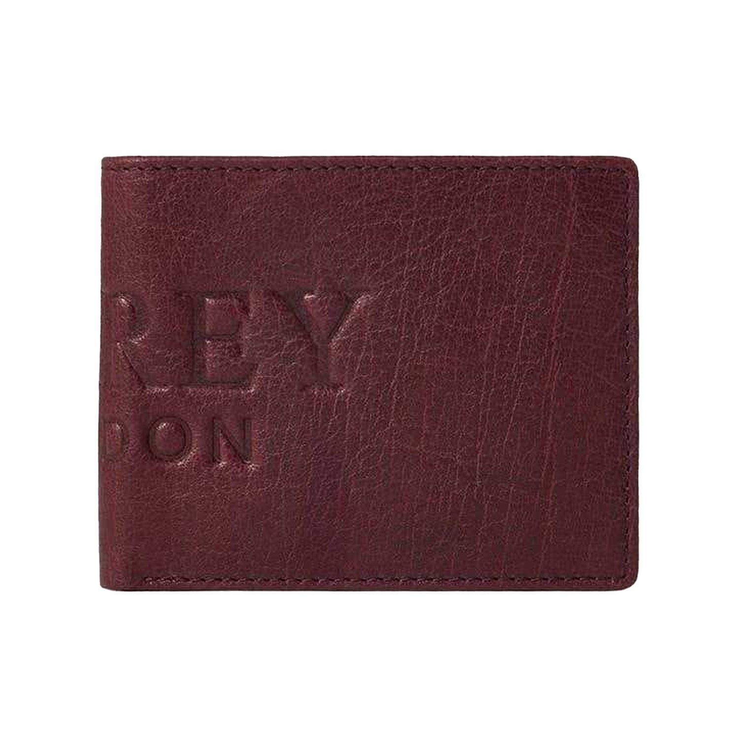 Bordeaux - Front - Osprey Barker Bi-Fold Leather Everyday Wallet