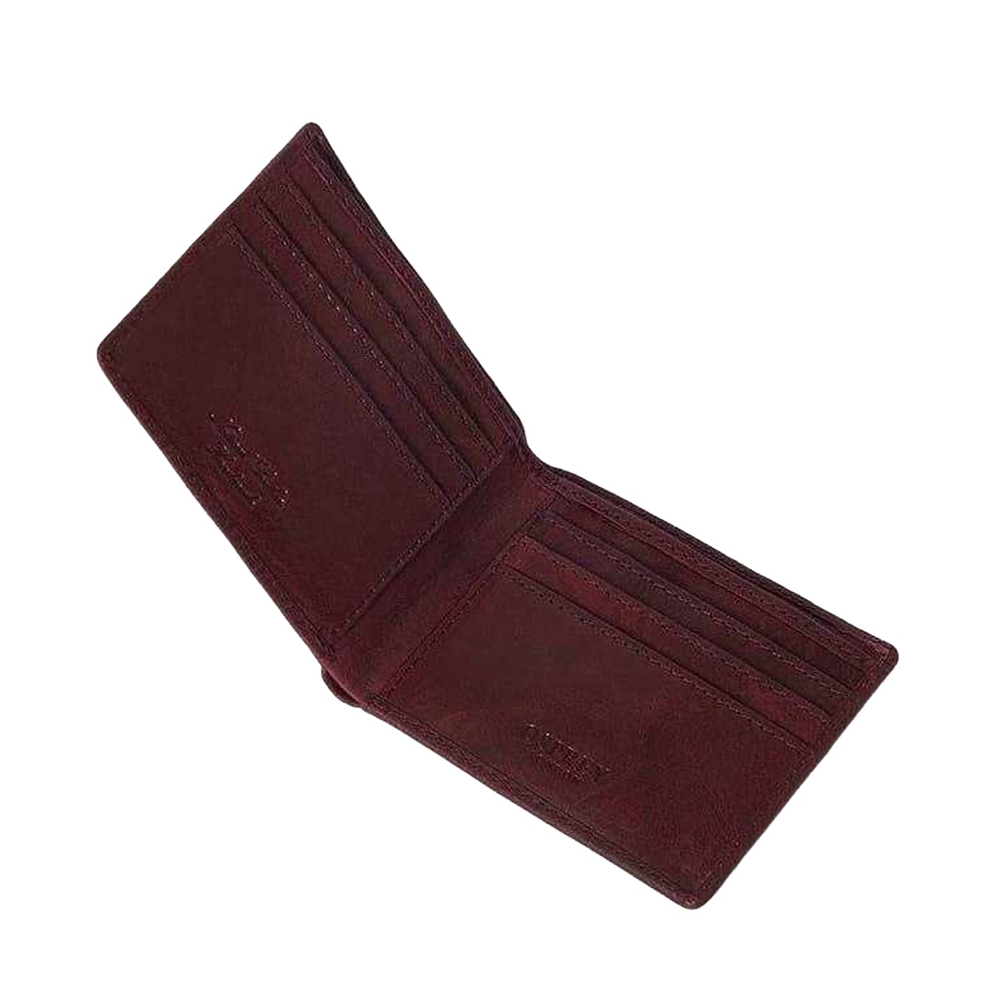 Bordeaux - Back - Osprey Barker Bi-Fold Leather Everyday Wallet