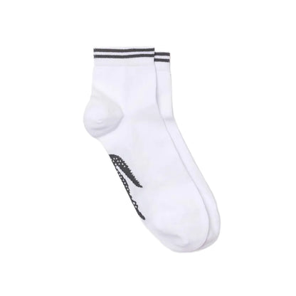 Grey - Back - Lacoste Unisex Adult Low Cotton Sports Socks (Pack of 2)