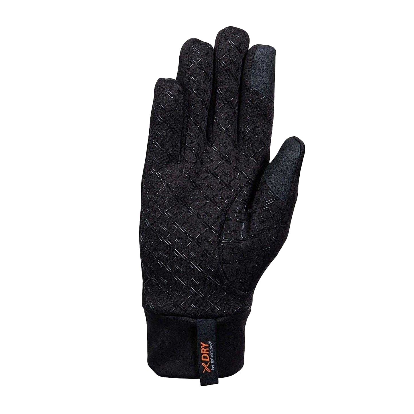 Black - Back - Extremities Unisex Adult Insulated Grid Snug Fit Walking Gloves