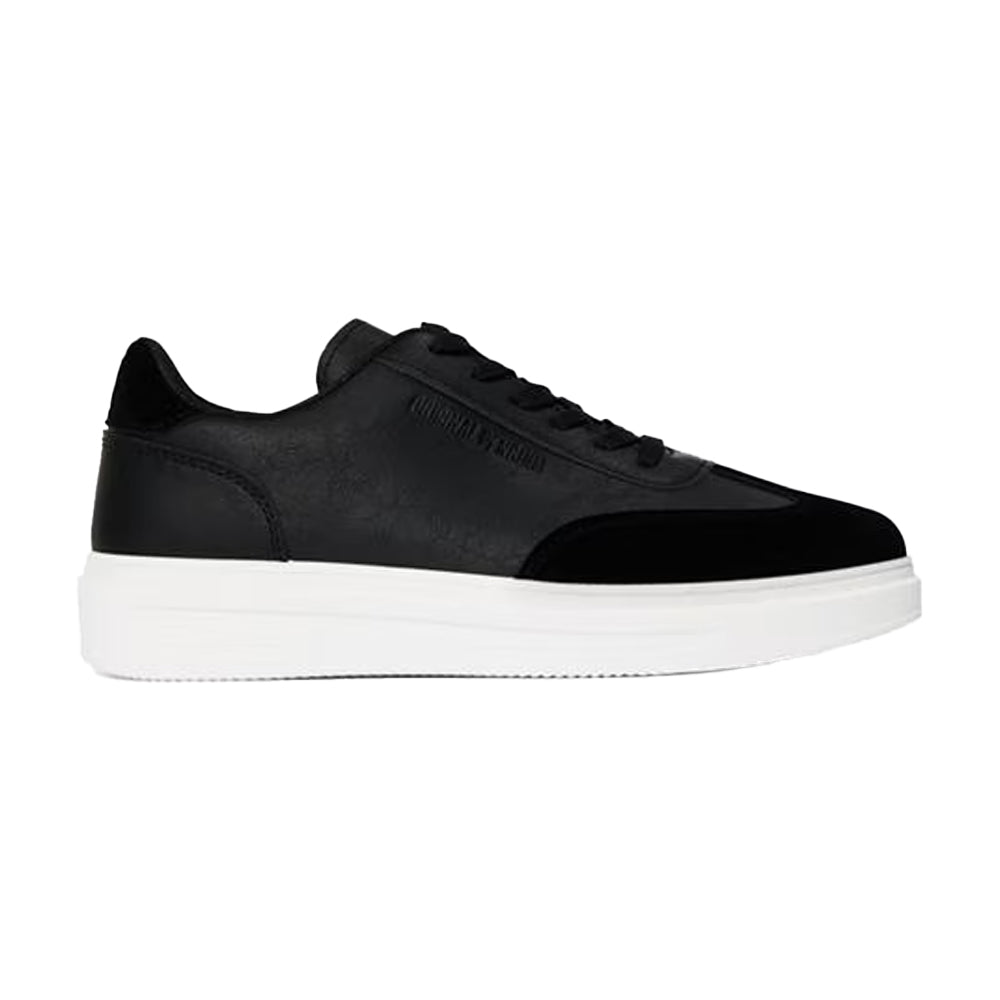 Black - Front - Original Penguin Mens Suede Trainers