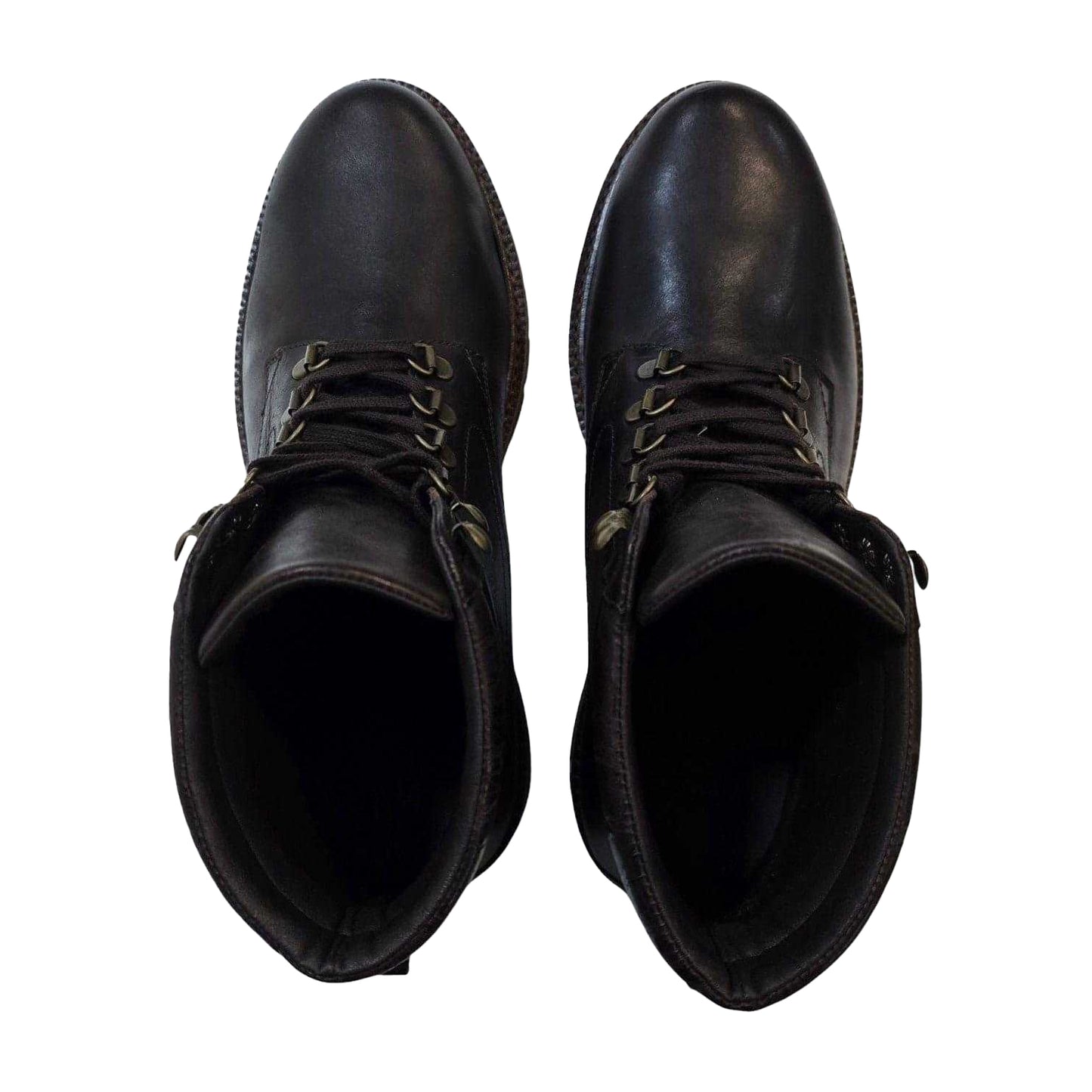 Dark Brown - Lifestyle - Firetrap Mens Portal Leather Hiking Boots