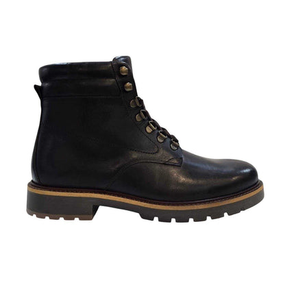 Dark Brown - Front - Firetrap Mens Portal Leather Hiking Boots