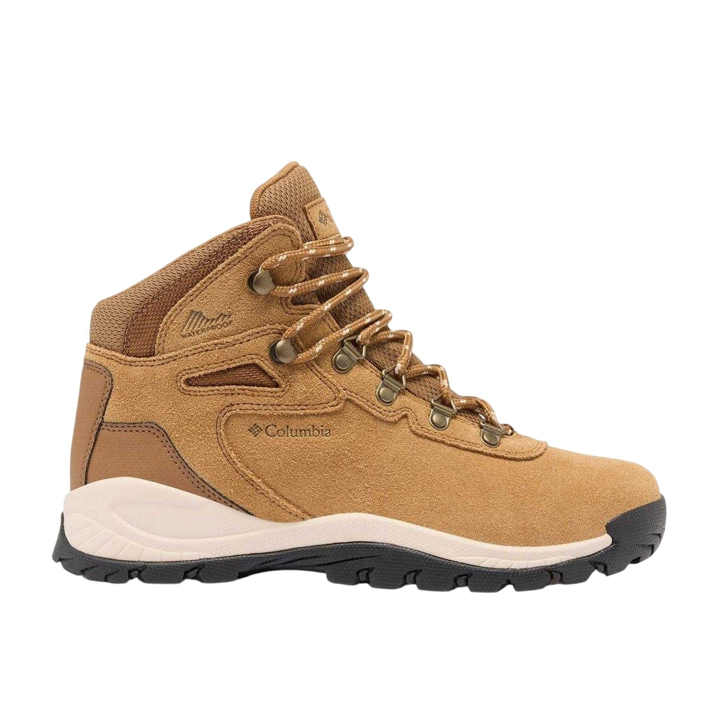 Dark Stone - Side - Columbia Womens-Ladies Newton Suede Waterproof Hiking Boots