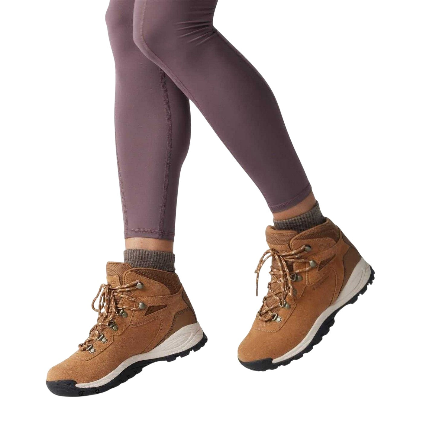 Dark Stone - Pack Shot - Columbia Womens-Ladies Newton Suede Waterproof Hiking Boots