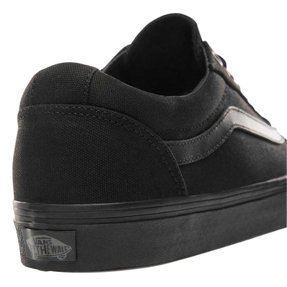 Black - Side - Vans Childrens-Kids Ward Suede Low Cut Trainers