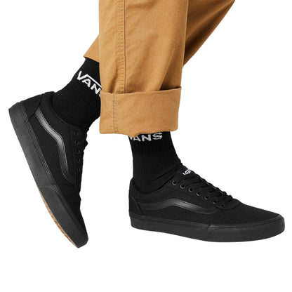Black - Lifestyle - Vans Childrens-Kids Ward Suede Low Cut Trainers