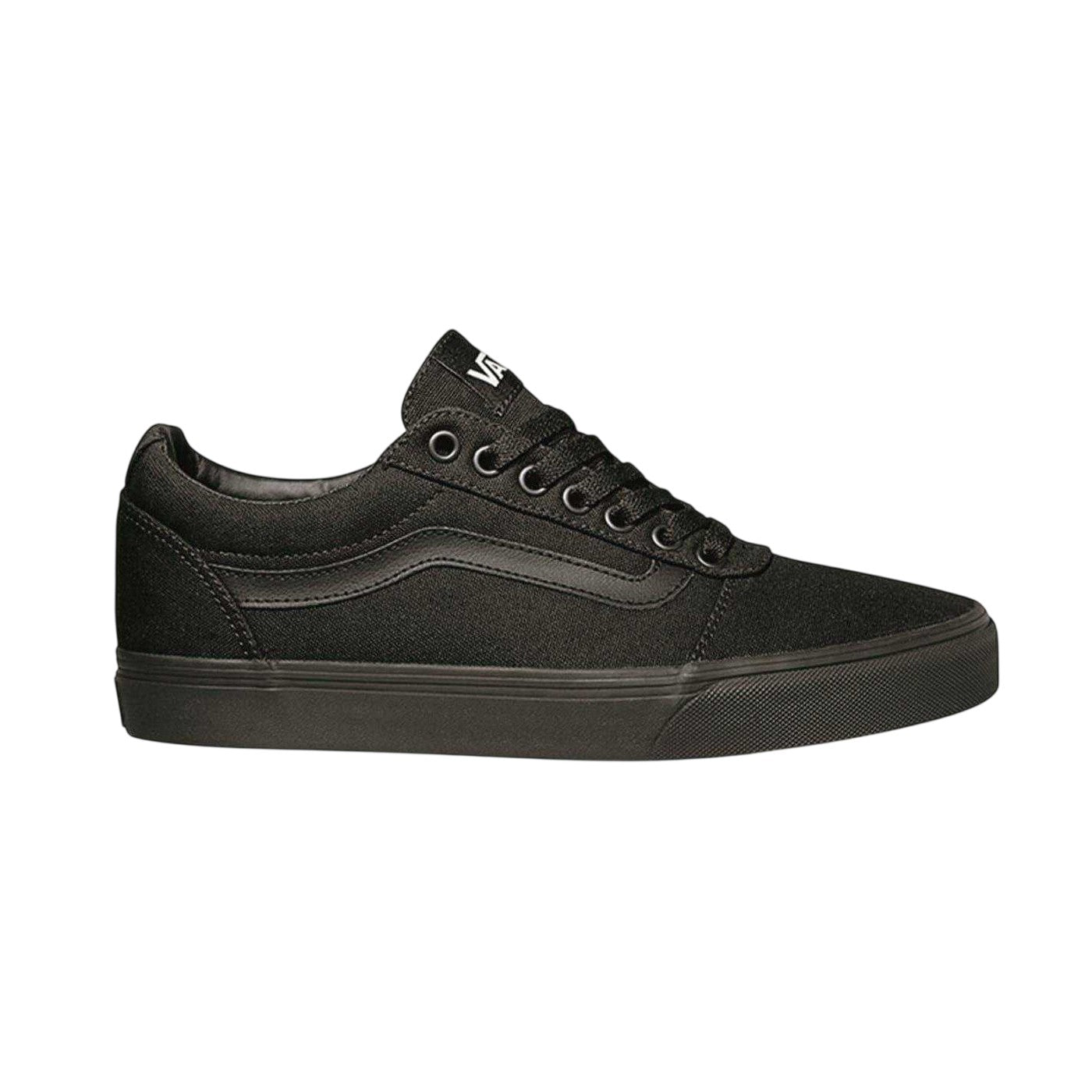 Black - Front - Vans Childrens-Kids Ward Suede Low Cut Trainers