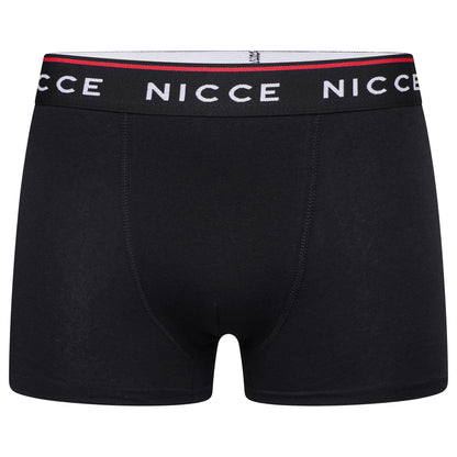 Black - Back - Nicce Mens Balbyn Boxer Shorts (Pack of 3)