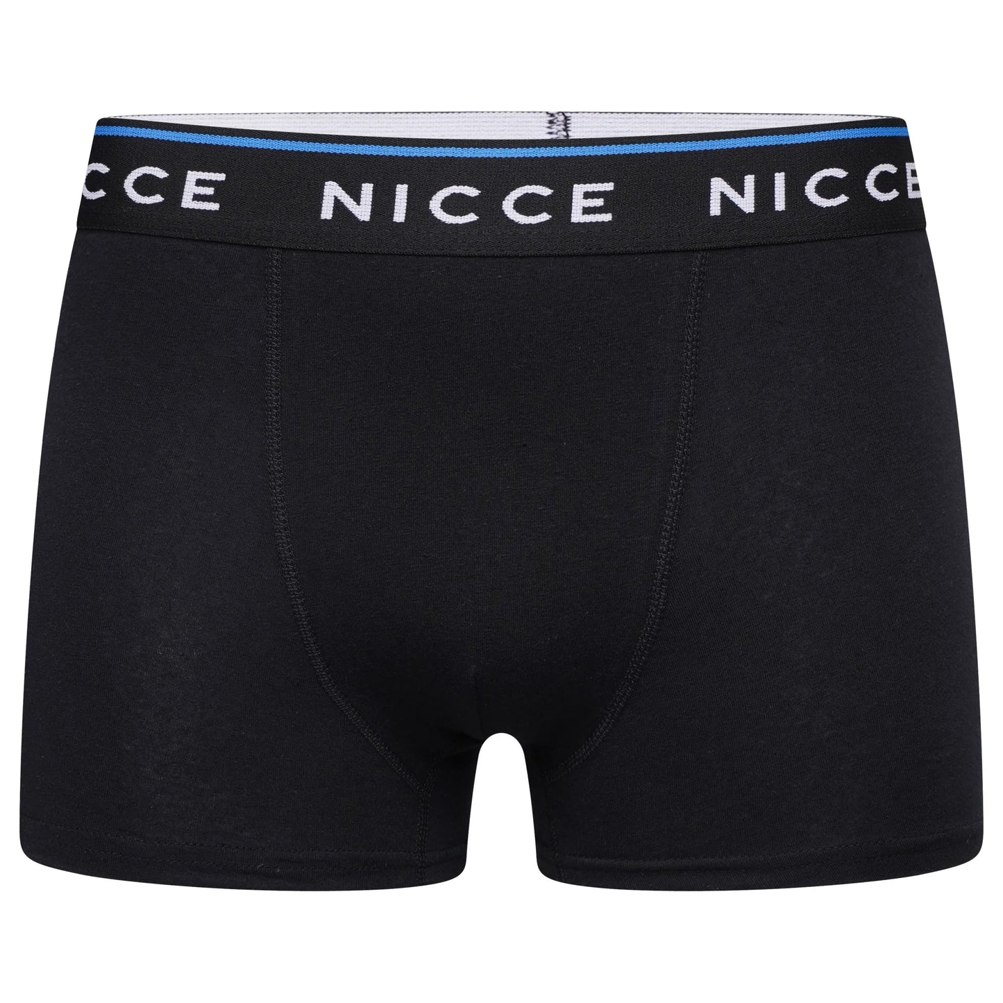 Black - Side - Nicce Mens Balbyn Boxer Shorts (Pack of 3)