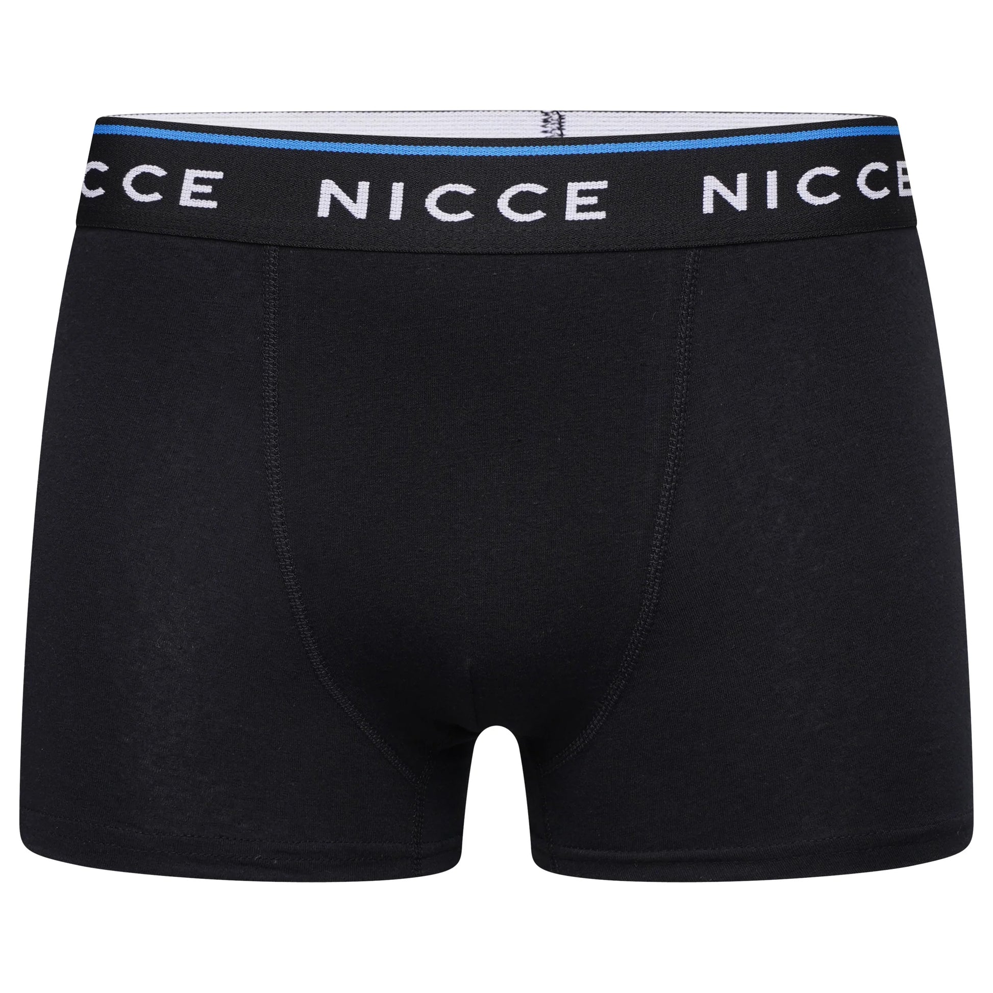 Black - Side - Nicce Mens Balbyn Boxer Shorts (Pack of 3)