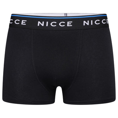 Black - Side - Nicce Mens Balbyn Boxer Shorts (Pack of 3)