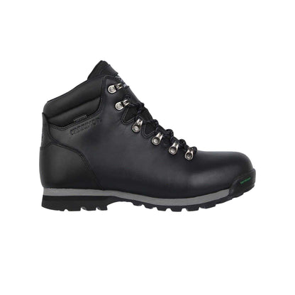 Black - Side - Karrimor Mens Munro Leather Walking Boots