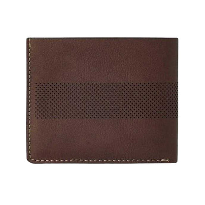Chocolate Brown - Back - Osprey Arthur Perforated Leather Wallet