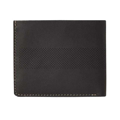 Black - Back - Osprey Arthur Perforated Leather Wallet