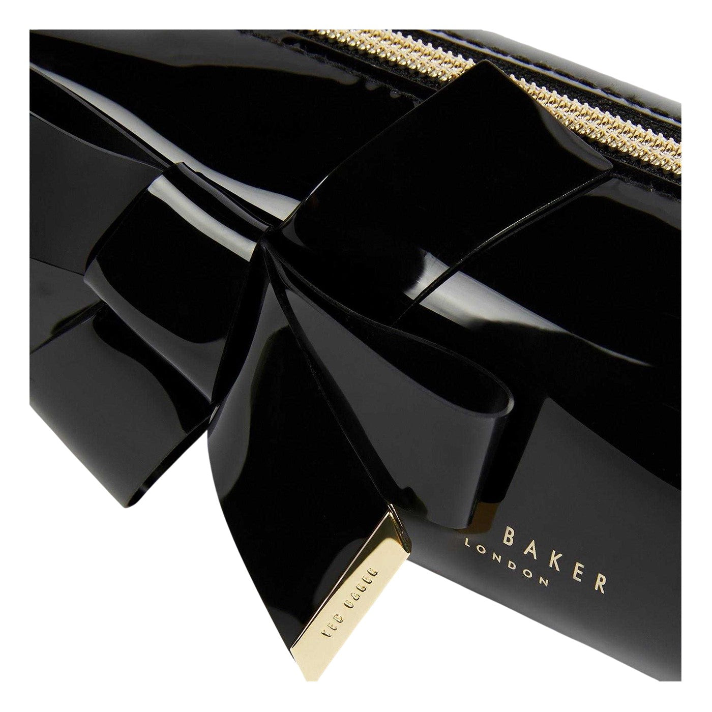Black - Side - Ted Baker Womens-Ladies Bow Wash Bag