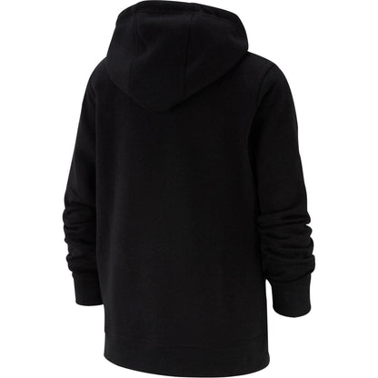 Black - Back - Nike Childrens-Kids Full Zip Hoodie