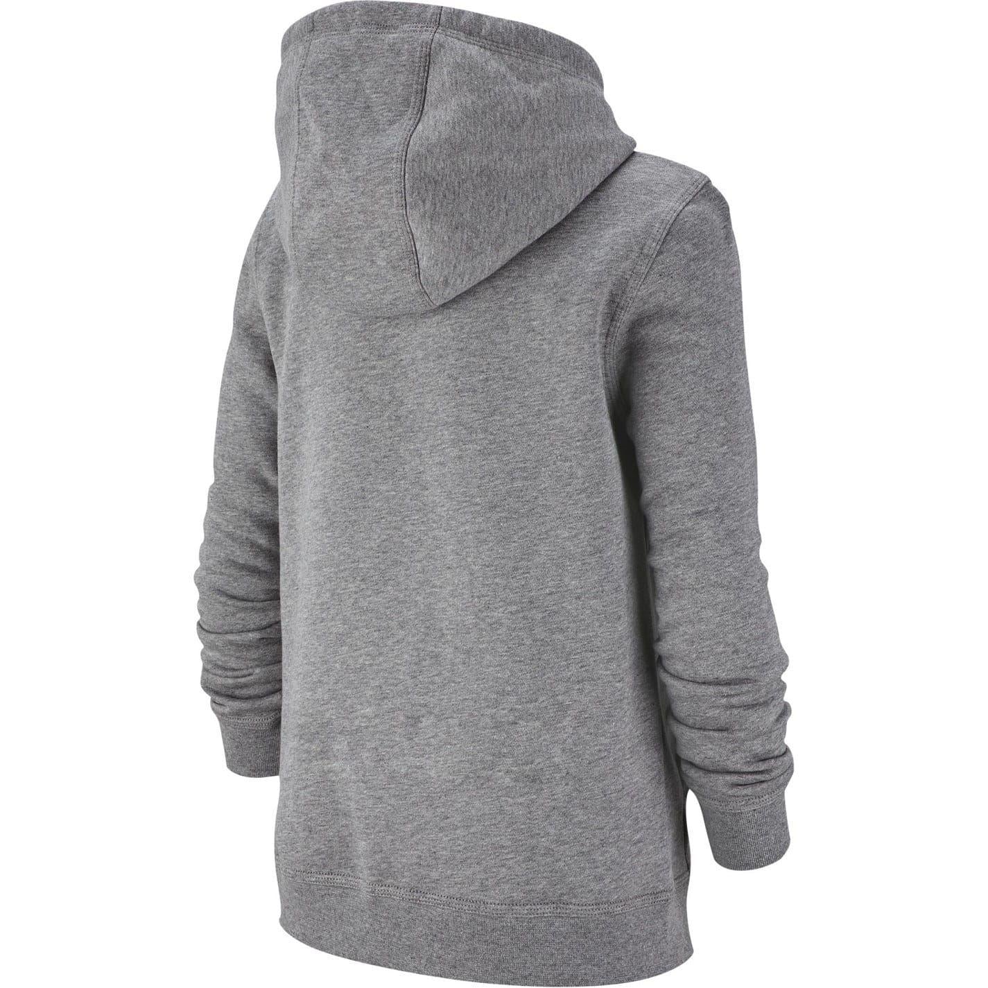 Grey - Back - Nike Childrens-Kids Full Zip Hoodie