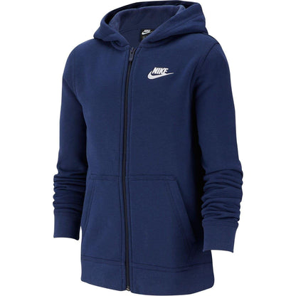 Navy - Front - Nike Childrens-Kids Full Zip Hoodie