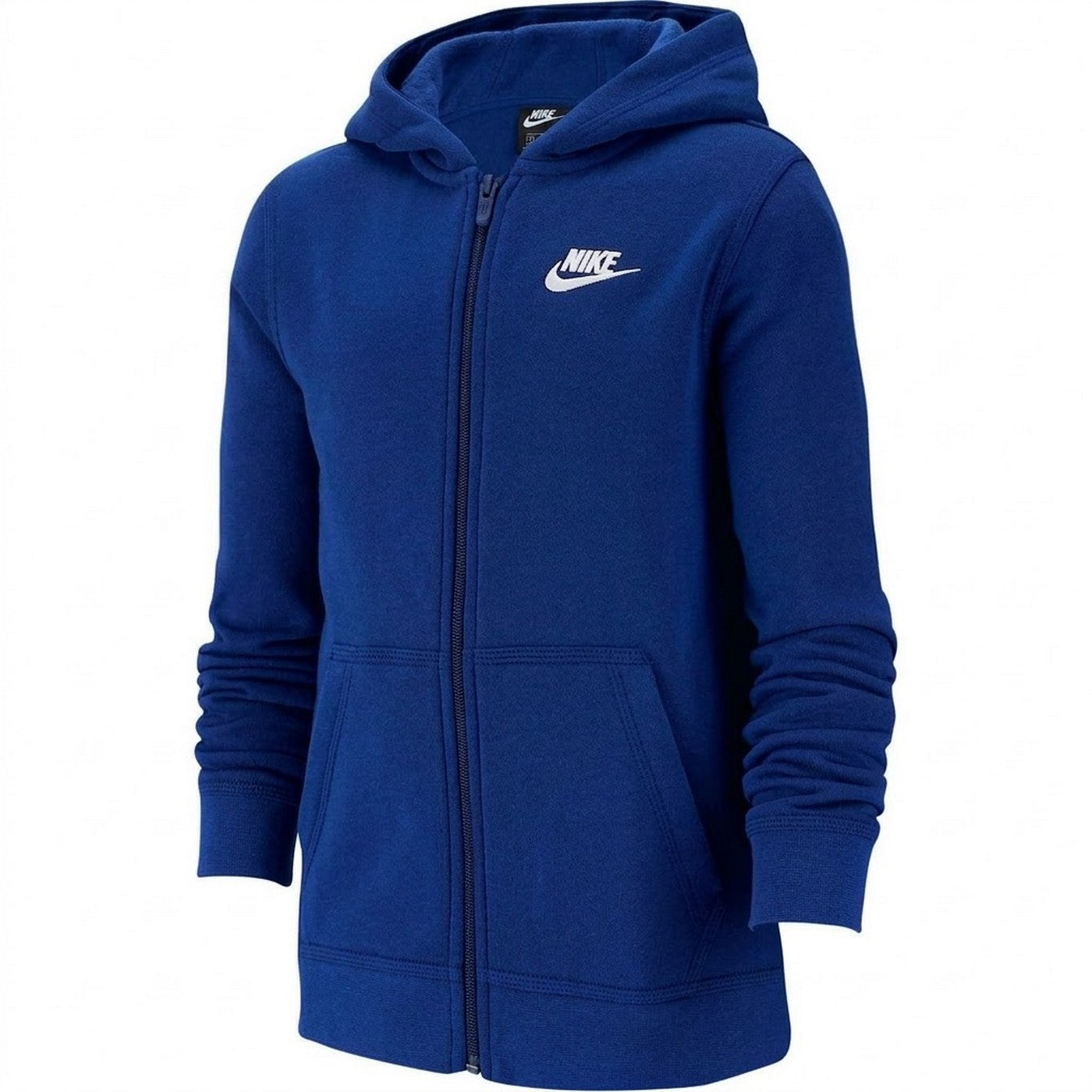 Royal Blue - Front - Nike Childrens-Kids Full Zip Hoodie